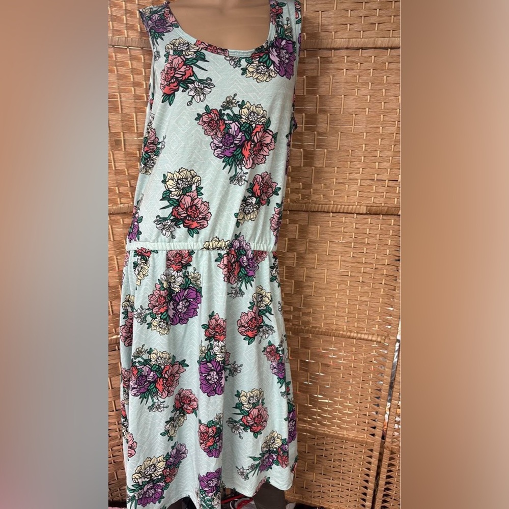 LuLaRoe Floral Print Dress with Multicolor Blooms